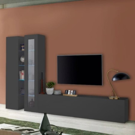 Porta TV 2 colonne 1 vetrine Maru