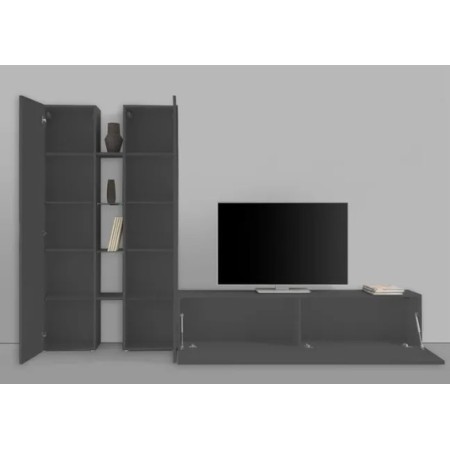 Porta TV 4 mensole 2 armadi Maru