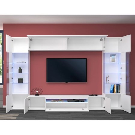 Parete attrezzata porta TV 2 vetrine 1 pensile New-Egypt