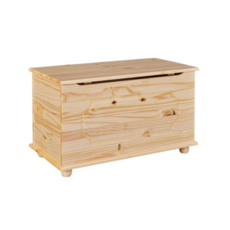 Cassapanca in legno contenitore in pino massello naturale