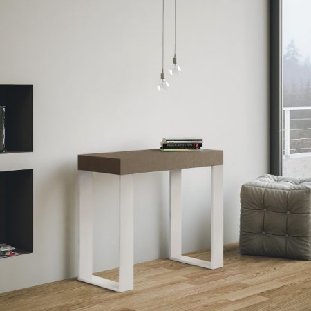 Consolle allungabile Tecno Small telaio bianco