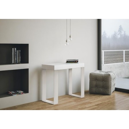 Consolle allungabile Tecno Small telaio bianco