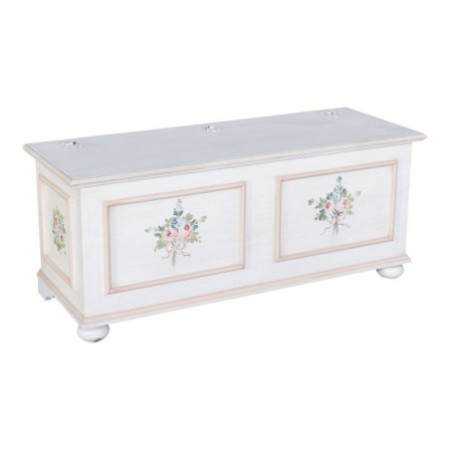 cassapanca-classica-bianca-con-decori-rosa