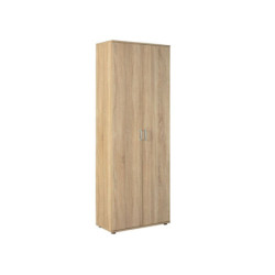 Armadio a 2 ante con 5 ripiani in legno laminato per casa e ufficio